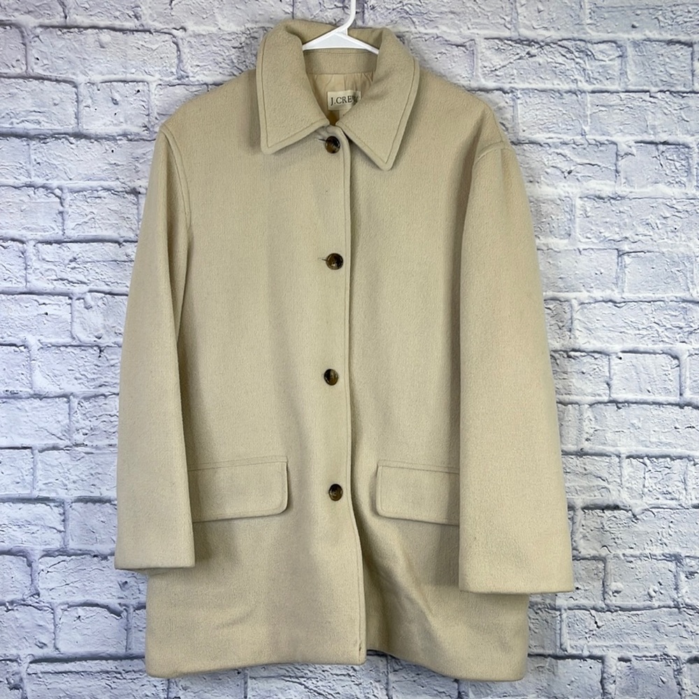 J.Crew long sleeve beige coat size M unisex
